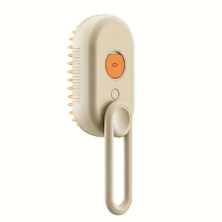2025 Steam brush for cats and dogs grooming brush, gentle grooming tool reduces flyaway hair