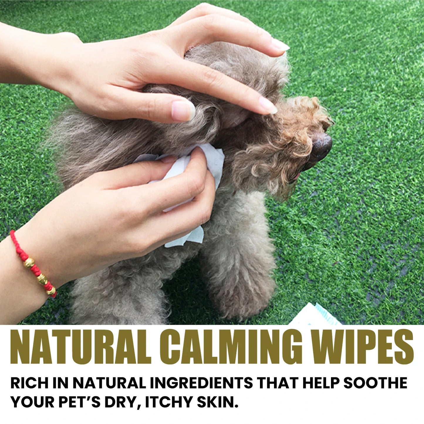 40 Pieces Pet Cleaning Wet Wipes | Gentle Remove Earwax and Ear Mite | Clean Dirt | Grooming Non-irritating Pet Cleaning Wet Wipes