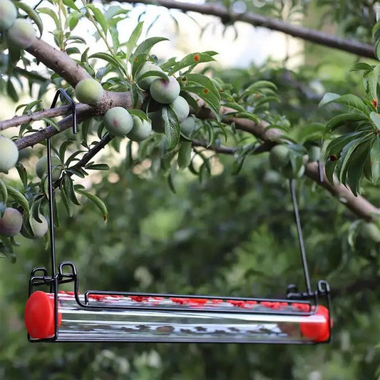 Window Hummingbird Feeder, Wild Bird Feeders With Flower, Feeding Ports Leak-Proof Food Dispenser For Garden