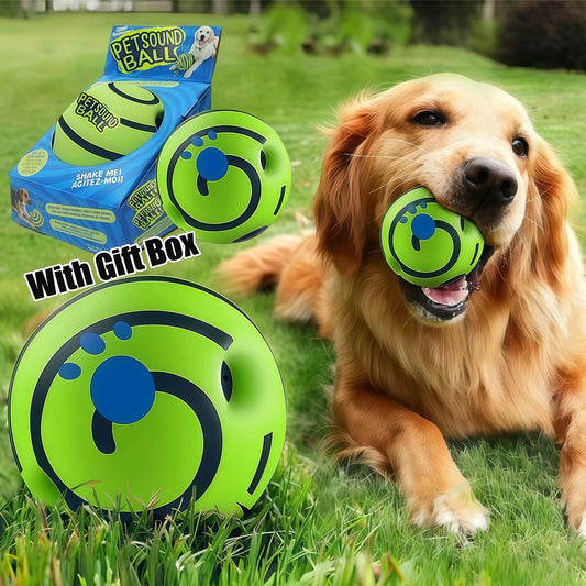 Wobble Wag Giggle Glow Ball Interactive Dog Toy | Fun Giggle Sounds Ball When Rolled or Shaken