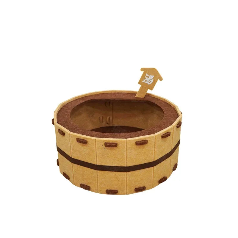 Sturdy Soft Comfortable Pet Nest | Four Seasons Bathtub Cat House | Semi-Enclosed Cat Bed For Claw Sharpening/Sleeping