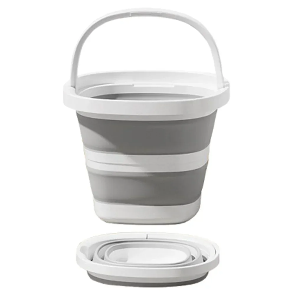 Multifunctional Folding Bucket 5/10L Portable Outdoor Fishing Bucket, Compact Thickened Collapsible Wash Basin