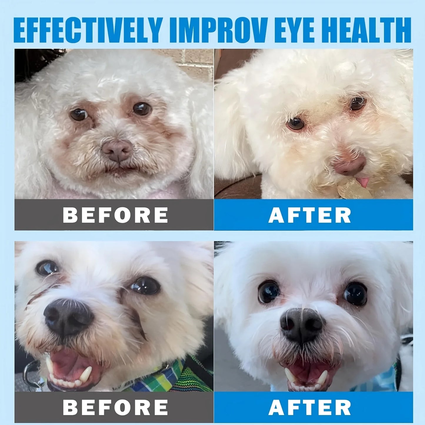 200pcs Pet Eye Wet Wipes For Dogs & Cats - Gently Remove Tear Stain, Debris, Discharge