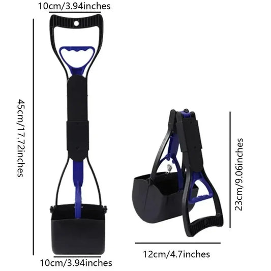Dog Poop Grabber/Scooper Long Handle Large Folding Design Cleaning Tool Pet Supply