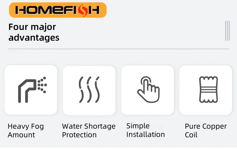 5V USB Mist Maker, Fogger, Nebulizer Water Fountain | Fish Tank Pond Atomizer Head With 4 LED Colorful Lights