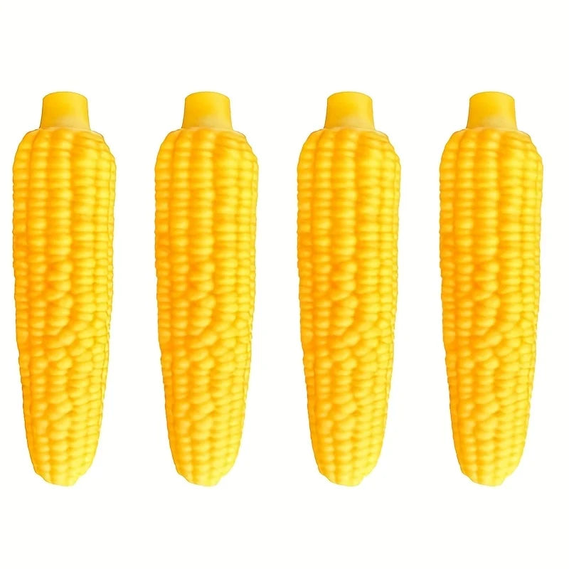 Indestructible Heavy-Duty Rubber Bone Corn Grain Texture for Medium Large Dogs Puppies Powerful Chewers Dental Care