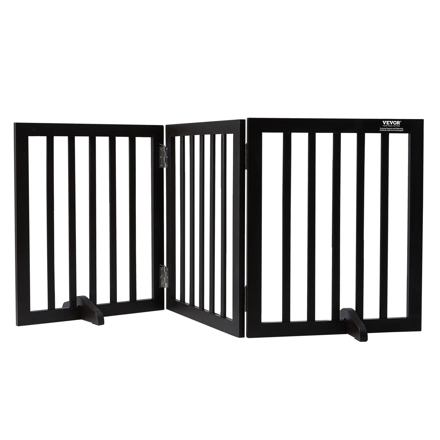 SucceBuy Free Standing Dog Gate 3 Panels | Foldable, Expandable Dog Gate for Narrow Passageways
