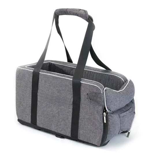 Multipurpose Center Console Dog Car Seat with Shoulder Straps Portable Pet Booster Seats for Small Dogs