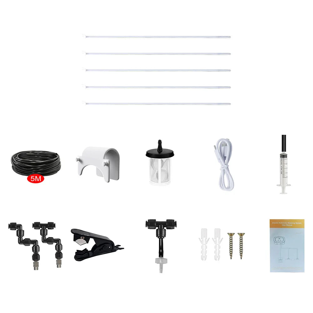 Automatic Reptile Mist Sprinkler & Timer Auto Controller Spray Kit System for Terrariums Amphibian, Lizard, Snake, Frog and Plants