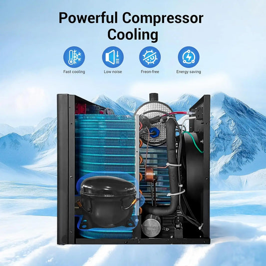 Aquarium Chiller 132gal 500L, 1/2 HP Active Aqua Chiller for Axolotl,Hydroponic System,Sea/Fresh Water,Fish Tank,Water Chiller