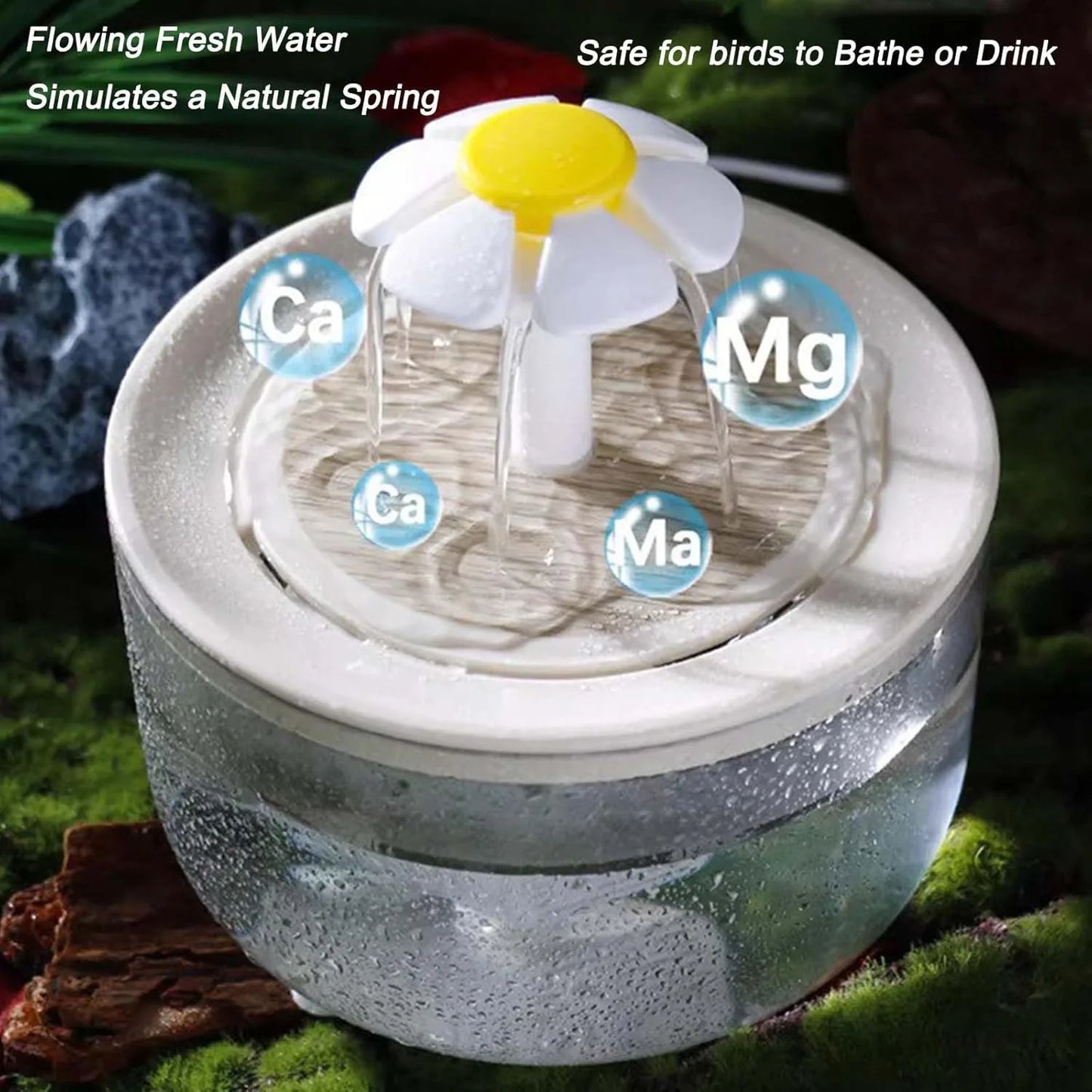 Indoor Bird Bath Fountain | Automatic Shower Tub with Filter Pump | Easy Clean for Small, Medium Parrot/ Birds
