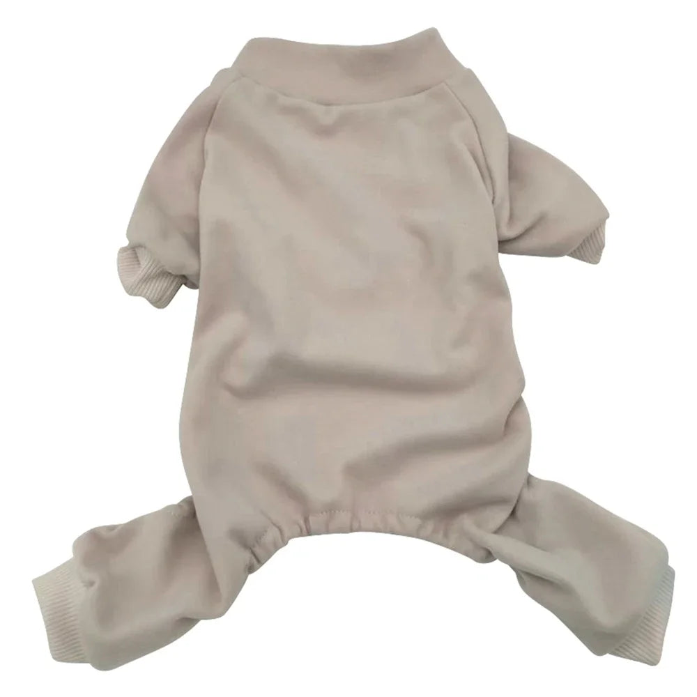 Winter Fleece Dog Pajamas Clothes For Small/Medium Dogs and  Cats