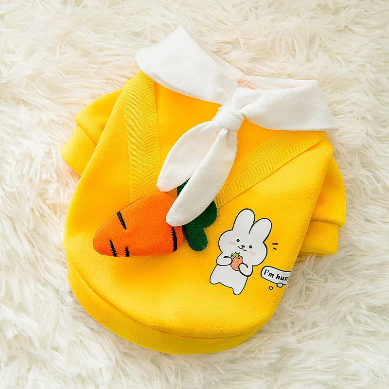 Winter Dog Clothes | Cute Cartoon Dog Warm Hoodie Sweatshirt | Dog Costume Outfits