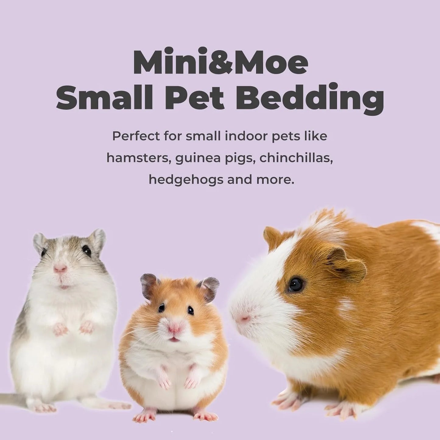 23L/50L Paper Small Pet Bedding, Hamster, Rabbits, Guinea Pigs, Odor Control Dust-Free, Moisture Absorbent Natural Shavings Bedding