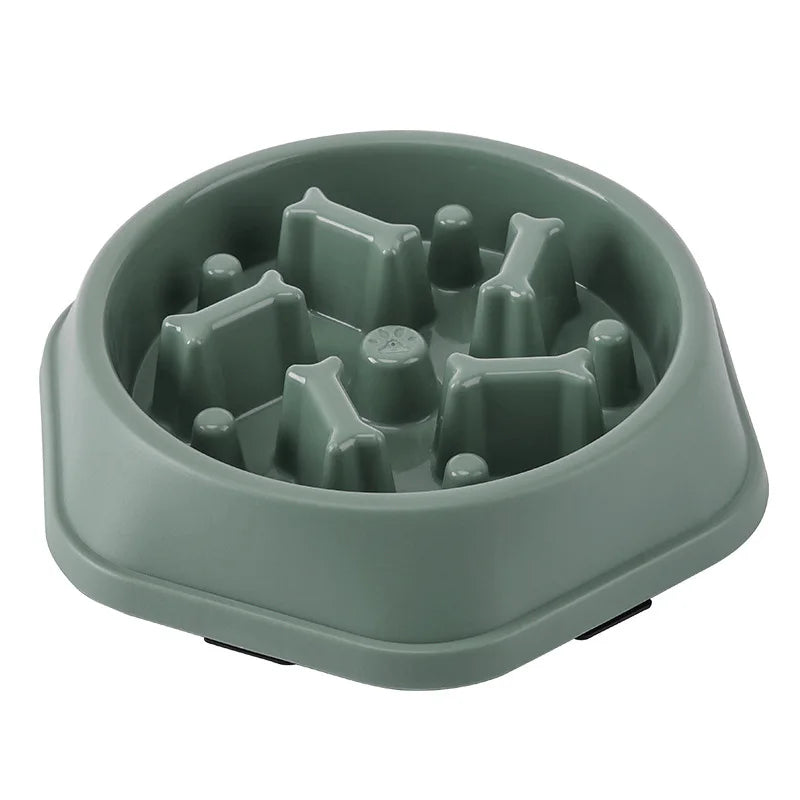 Pet Cat And Dog Slow Food Bowl, Anti-choking Thickened And Non-slip Multiple Colors and Shapes
