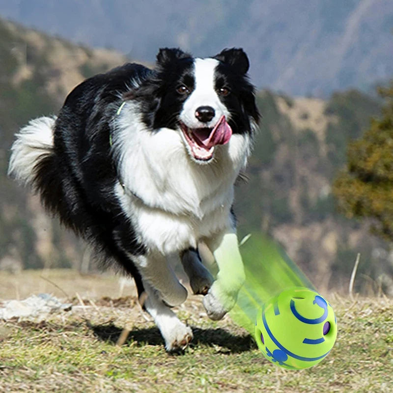Wobble Wag Giggle Glow Ball Interactive Dog Toy | Fun Giggle Sounds Ball When Rolled or Shaken