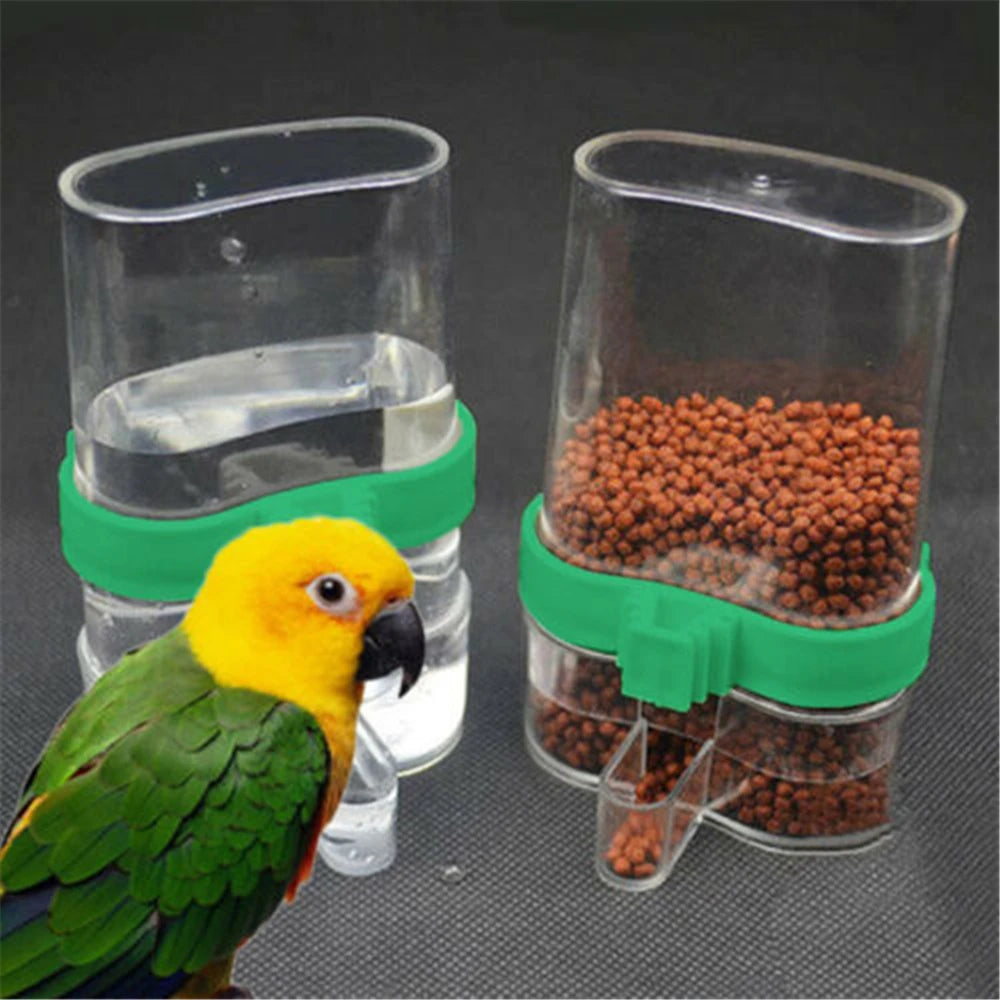 Bird Feeder Large Plastic Automatic |Parrot Drinking Cup Pet Bird Supplies Water Dispenser