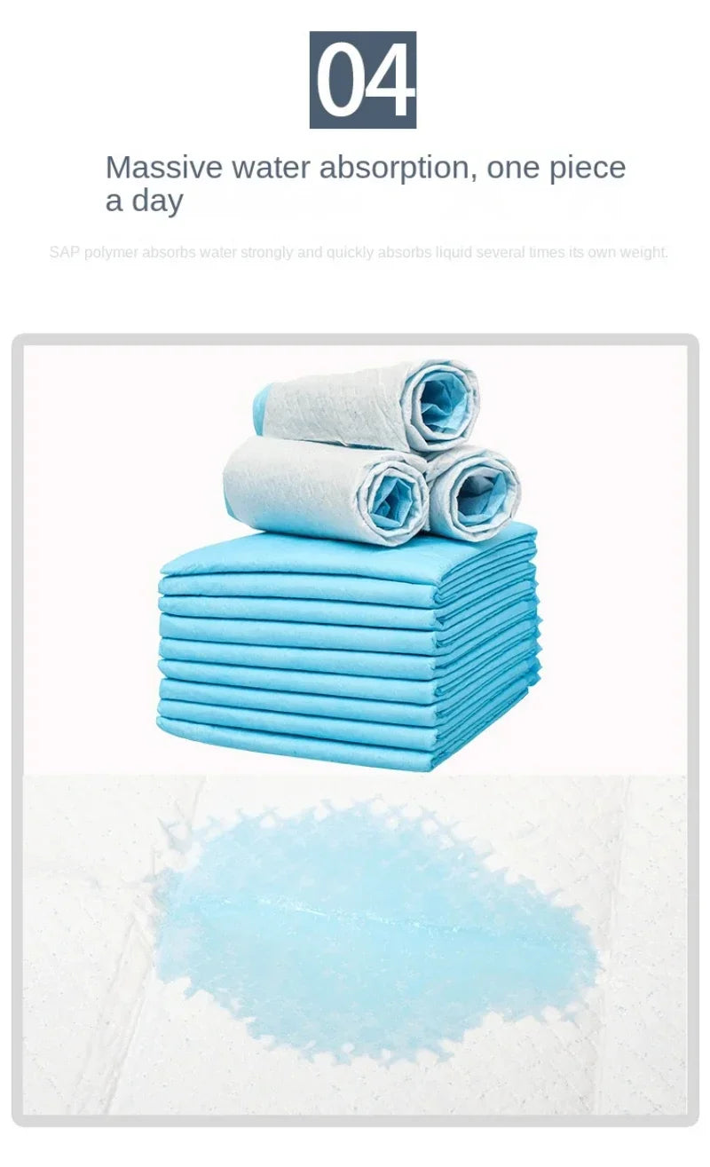 100/50/40/20PCS Absorbent Disposable Puppy Training Pee Pads Quick Dry Surface Mat Cat & Dog Supplies