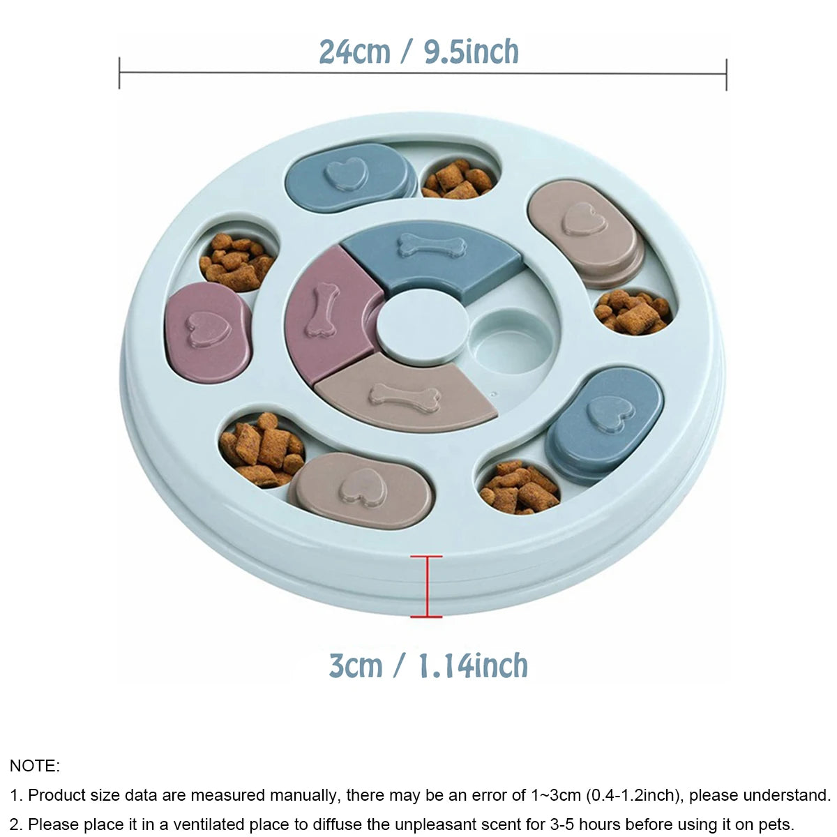 Dog Food Hiding Bowl, Slow Feeder Training, Educational Toy To Relieve Boredom, Interactive Educational Feeding Toy
