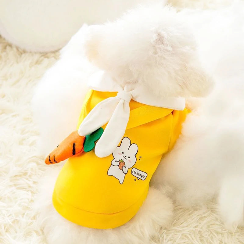Winter Dog Clothes | Cute Cartoon Dog Warm Hoodie Sweatshirt | Dog Costume Outfits