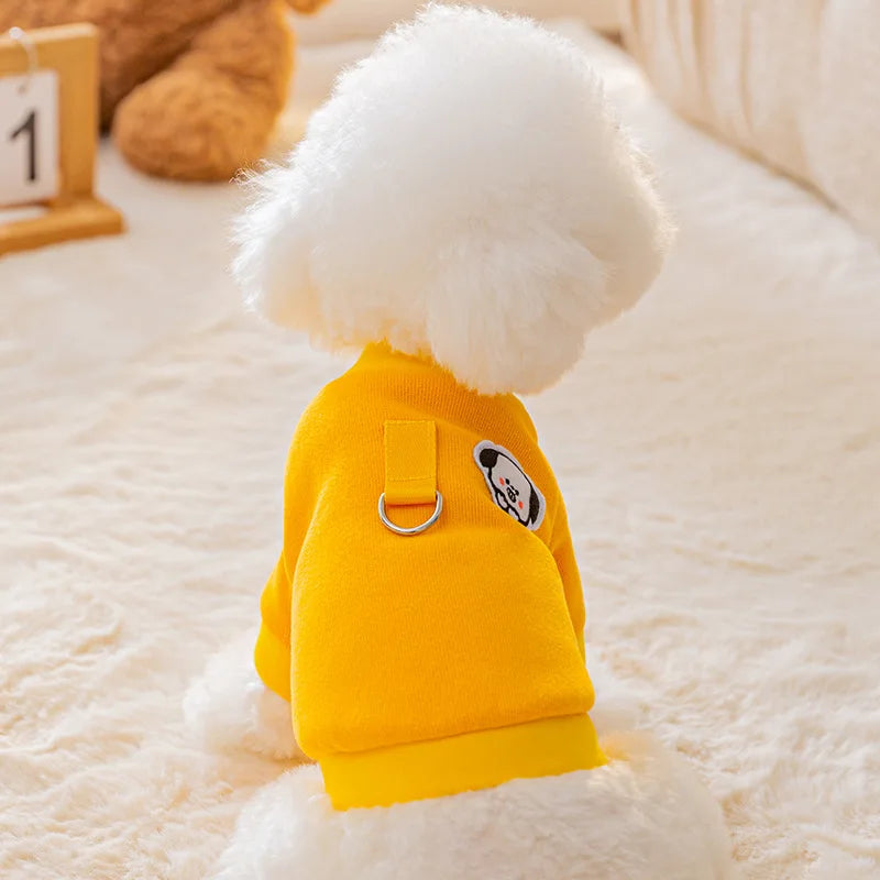 Winter Dog Clothes | Cute Cartoon Dog Warm Hoodie Sweatshirt | Dog Costume Outfits