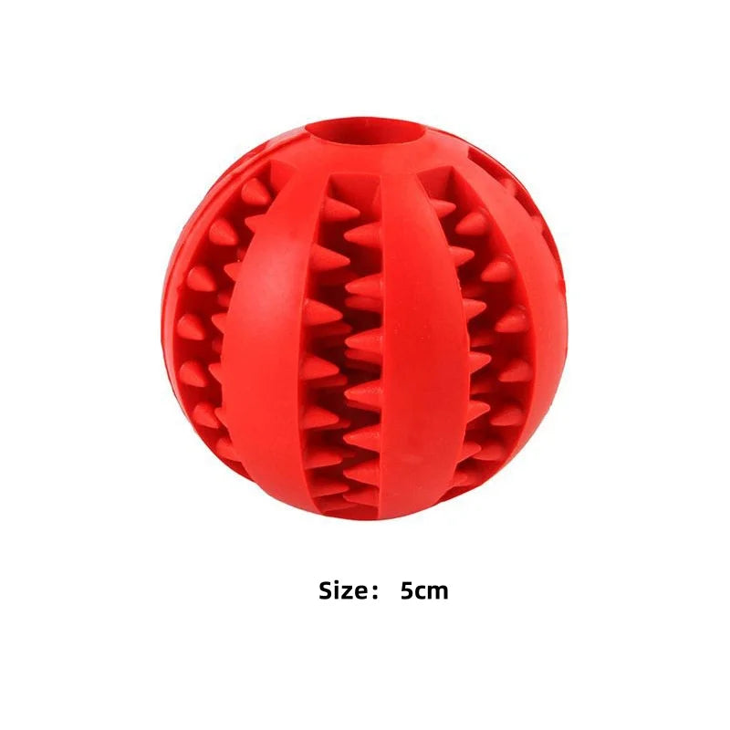 Interactive Rubber Ball | Puppy Chewing Toys | Tooth Cleaning Ball | Treat Feeder Silicone Toy For and Dogs