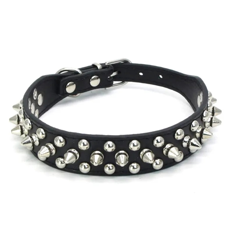 High Quality Dog Rivet Collar and Leash Set | Anti Bite  Collars for Medium Large Dogs