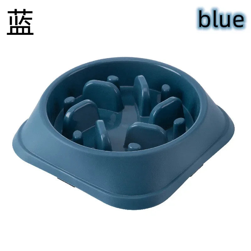 Pet Cat And Dog Slow Food Bowl, Anti-choking Thickened And Non-slip Multiple Colors and Shapes