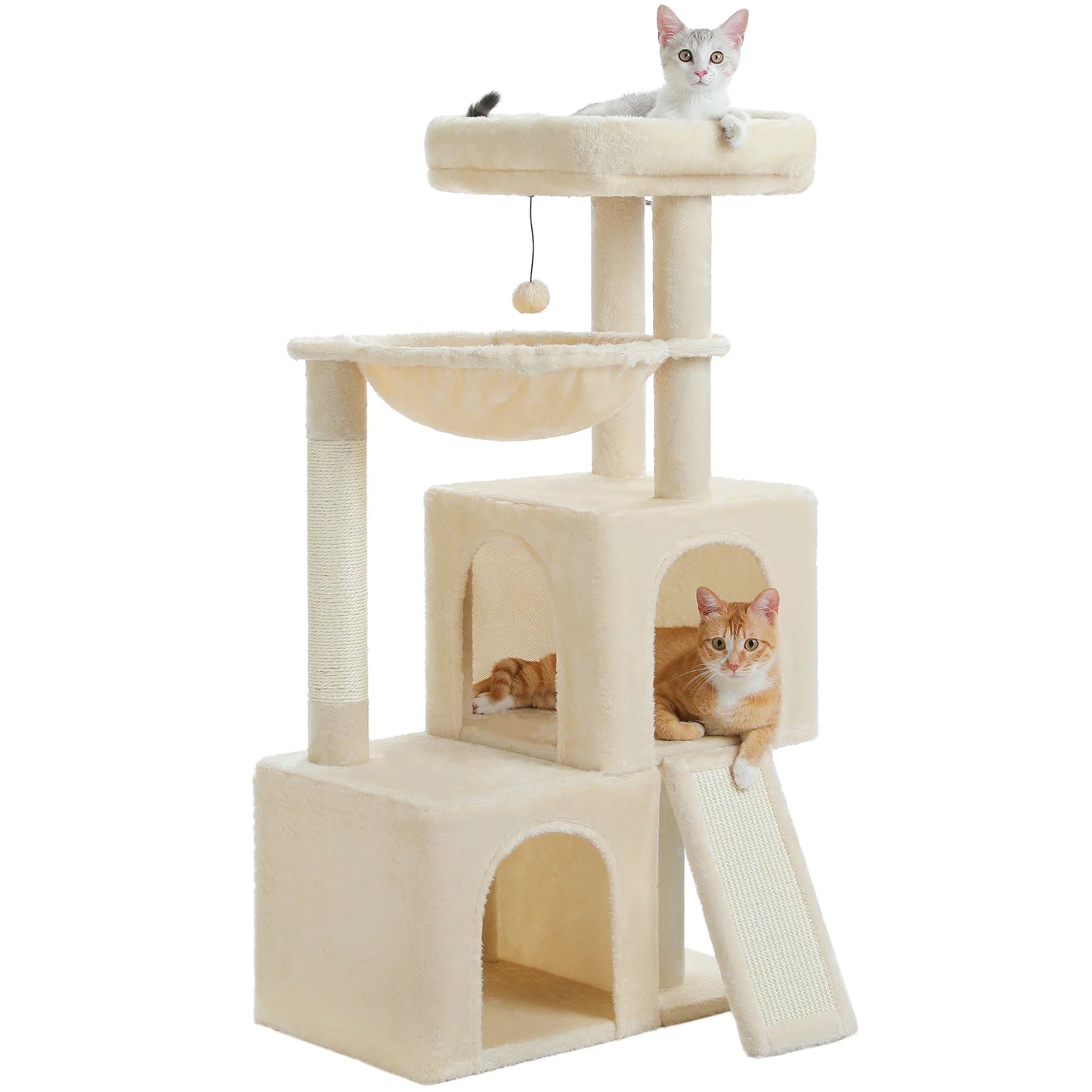 Large Cat Tree for Indoor Cats Multi-Level Tower with Spacious Condos Sisal Scratching Pad House Accessories Cat Toys