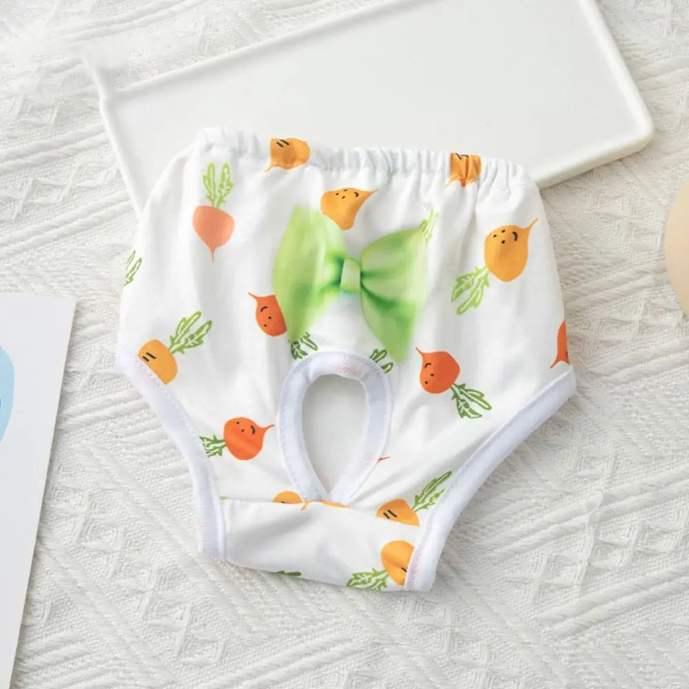 Washable Dog Physiological Pants | Cartoon Print Leakproof Dog Menstrual Pants | Breathable Cute Diaper
