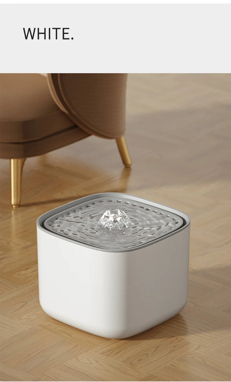 3L Cat Water Fountain Auto Recirculate Filter | Large Capacity | USB Electric Mute Cats Water Dispenser