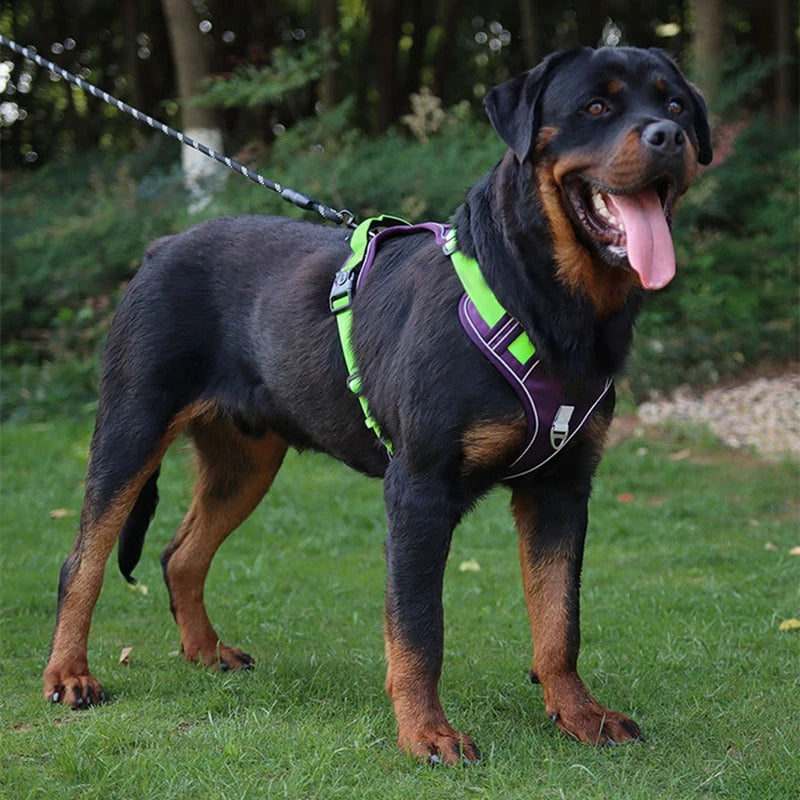 Dog Harness Reflective Medium/Large Dogs | Tactical Vest Big 1680D Waterproof Oxford Cloth