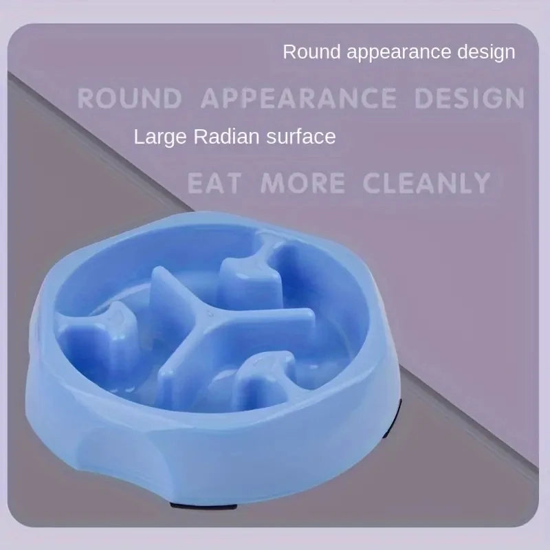 Slow Feeder  Bowl Anti-choking Plastic Dog and Cat Puzzle Food Bowl, For Anxiety Relief