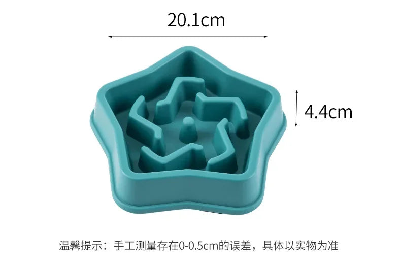 Pet Cat And Dog Slow Food Bowl, Anti-choking Thickened And Non-slip Multiple Colors and Shapes