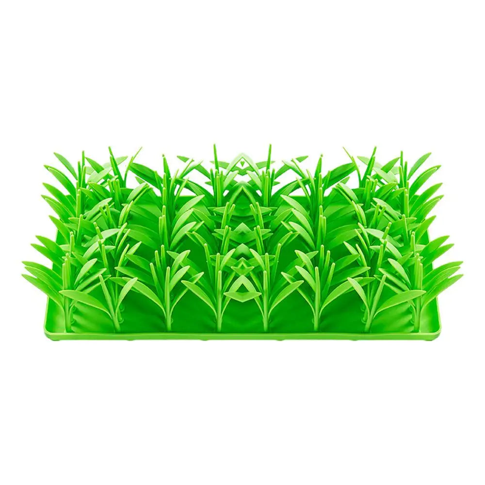 Pets slow feeder Silicone Grass Mat Dogs Snuffle Pad, Cats Licking Pad Non-slip