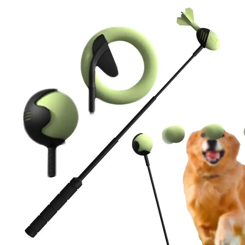 Dog Toys Throwing Pole Stick | Tennis Launcher Pole Outdoor Training Toys