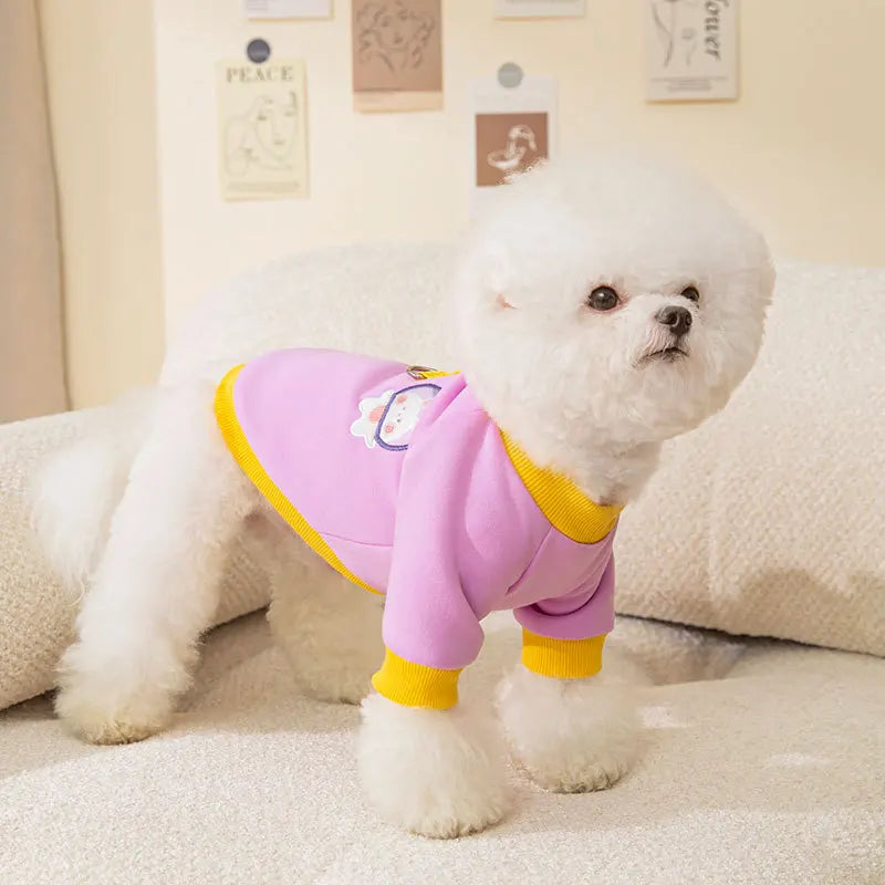 Winter Dog Clothes | Cute Cartoon Dog Warm Hoodie Sweatshirt | Dog Costume Outfits