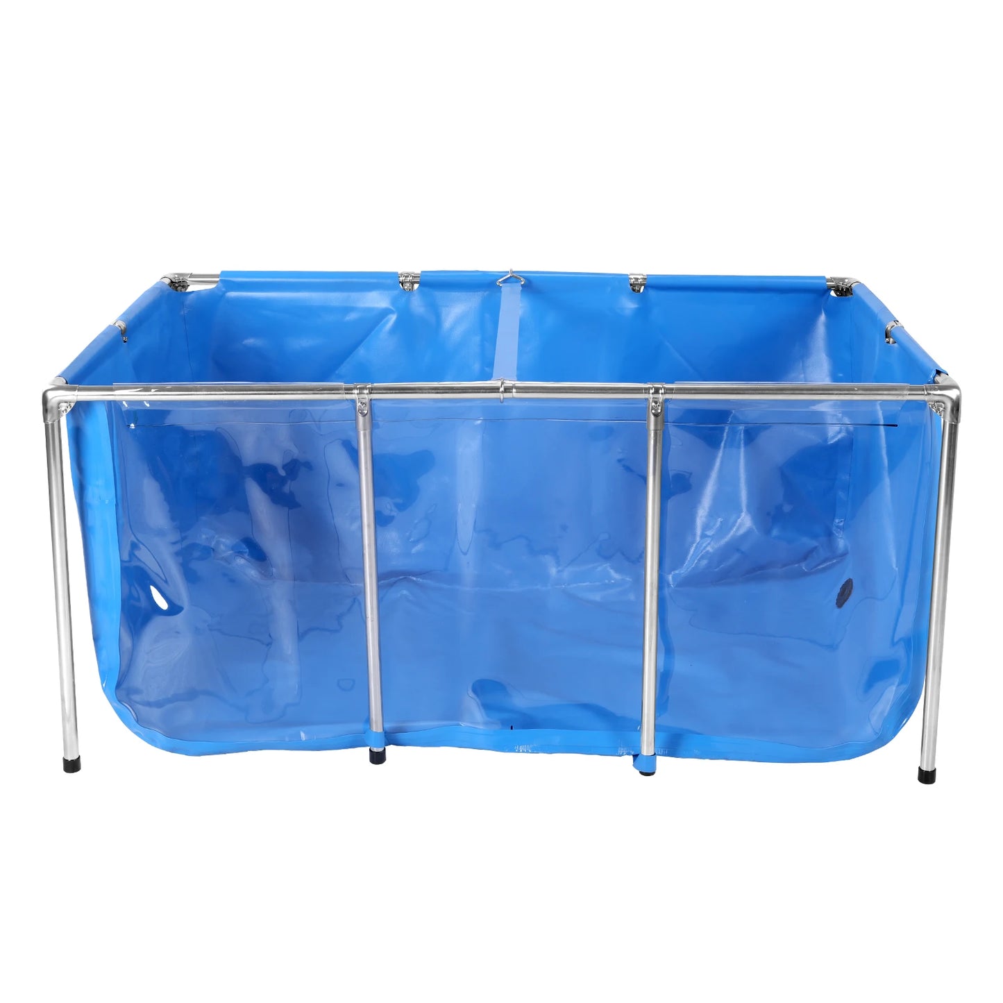 Above Ground Fish Pond with Frame & Drain Valve | Clear Viewing Panel for Ornamental Fish & Outdoor Use