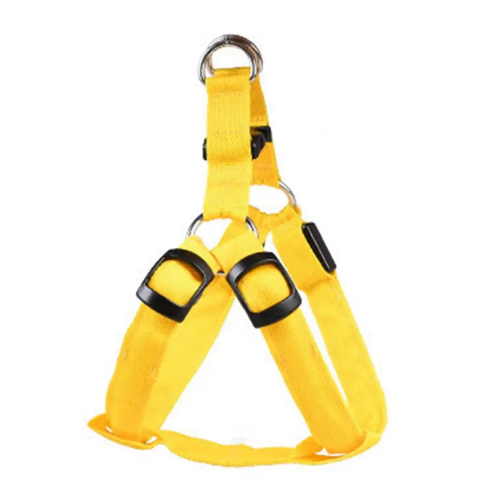 Adjustable LED Harness USB Rechargeable | Light Up Dog Harness | Glow-in-The-Dark Safety Vest | For Small Medium Dogs Pets Arnes