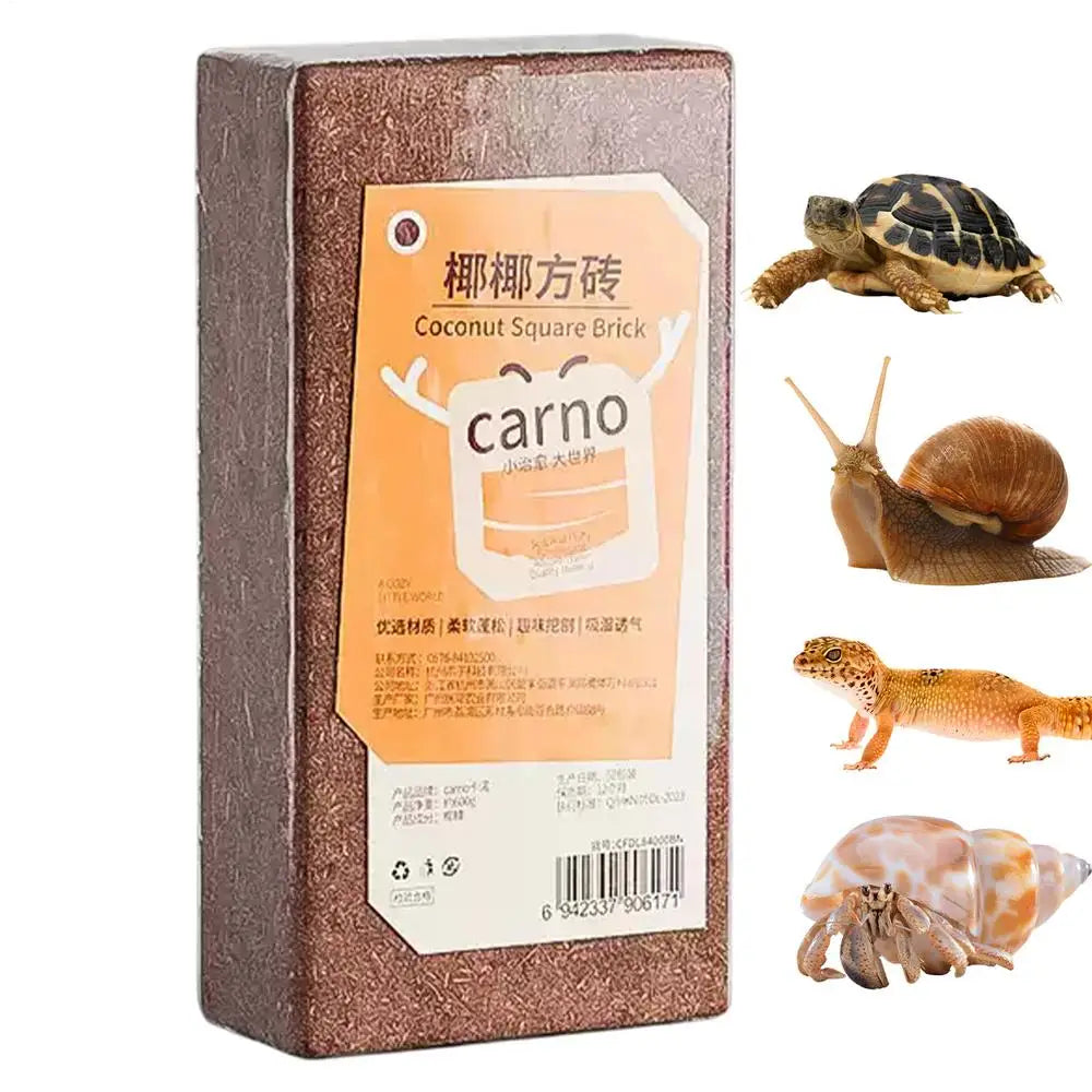 Coco Coir Compressed | Coco Fiber Substrate | Snake Bedding | Reptile Tank Landscaping Mulch for Geckos, Tortoises, Frogs