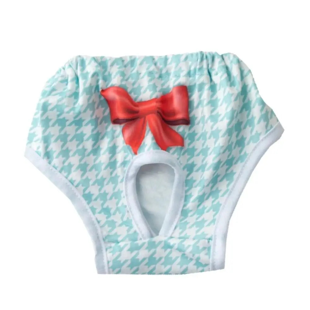 Washable Dog Physiological Pants | Cartoon Print Leakproof Dog Menstrual Pants | Breathable Cute Diaper