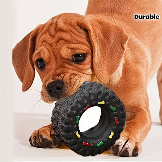 1pc Durable Dog Chew | Wheel Toy Chew-Resistant | Interactive Sound Teeth Training | Suitable for Puppies Small/Medium Dogs