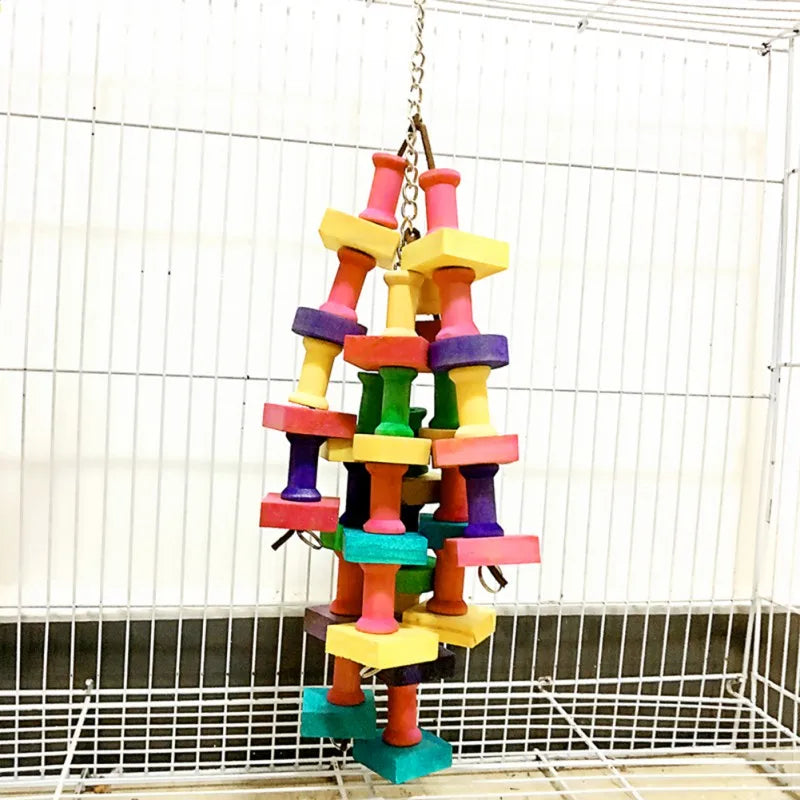 Bird Toy Chewing/Bite | Cage Hanging Swing | Climbing/Standing Branches Toys