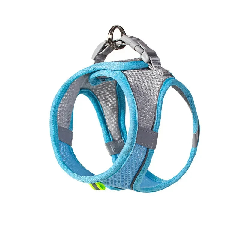 Adjustable Harness Set for  Puppy and Cat Harness Vest suitable for French Bulldog, Chihuahua, Small Dog Collar Pet Leash