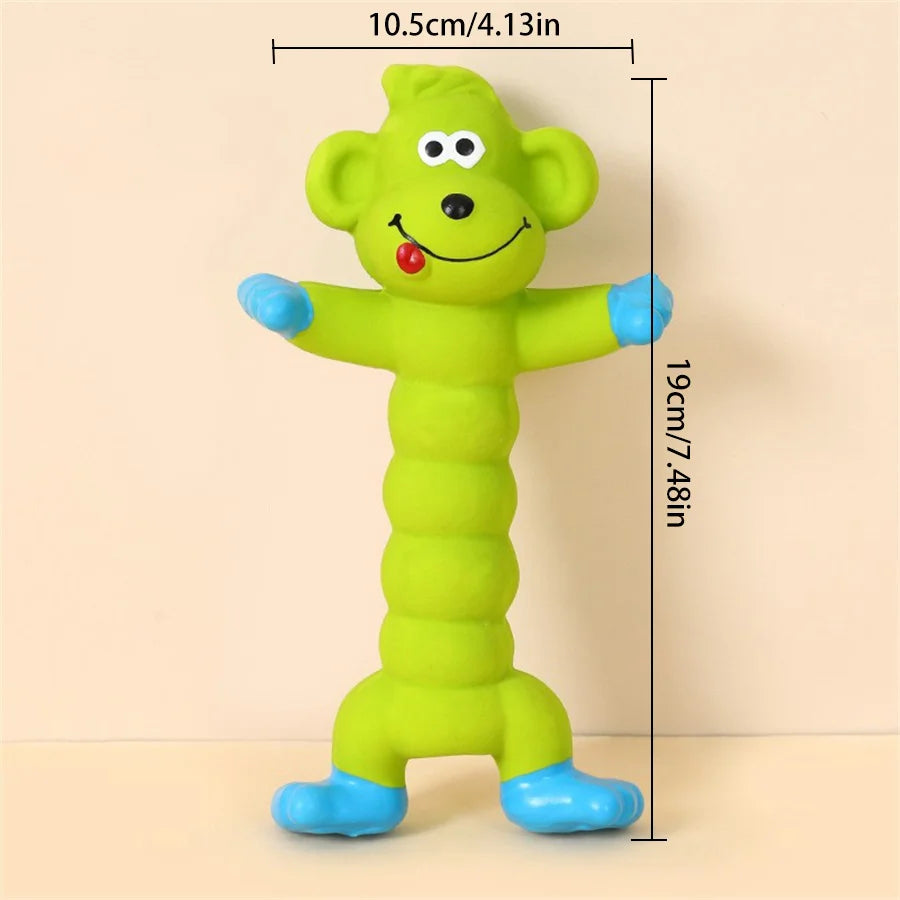 Dog Squeaky Toy | Latex Teeth Cleaning Chew Toy | Self-Play Interactive Durable Chewing Toys