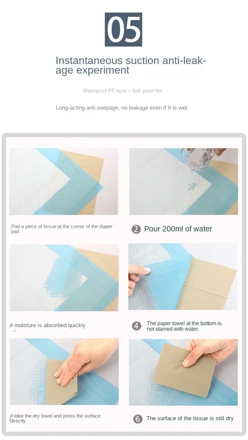 100/50/40/20PCS Absorbent Disposable Puppy Training Pee Pads Quick Dry Surface Mat Cat & Dog Supplies