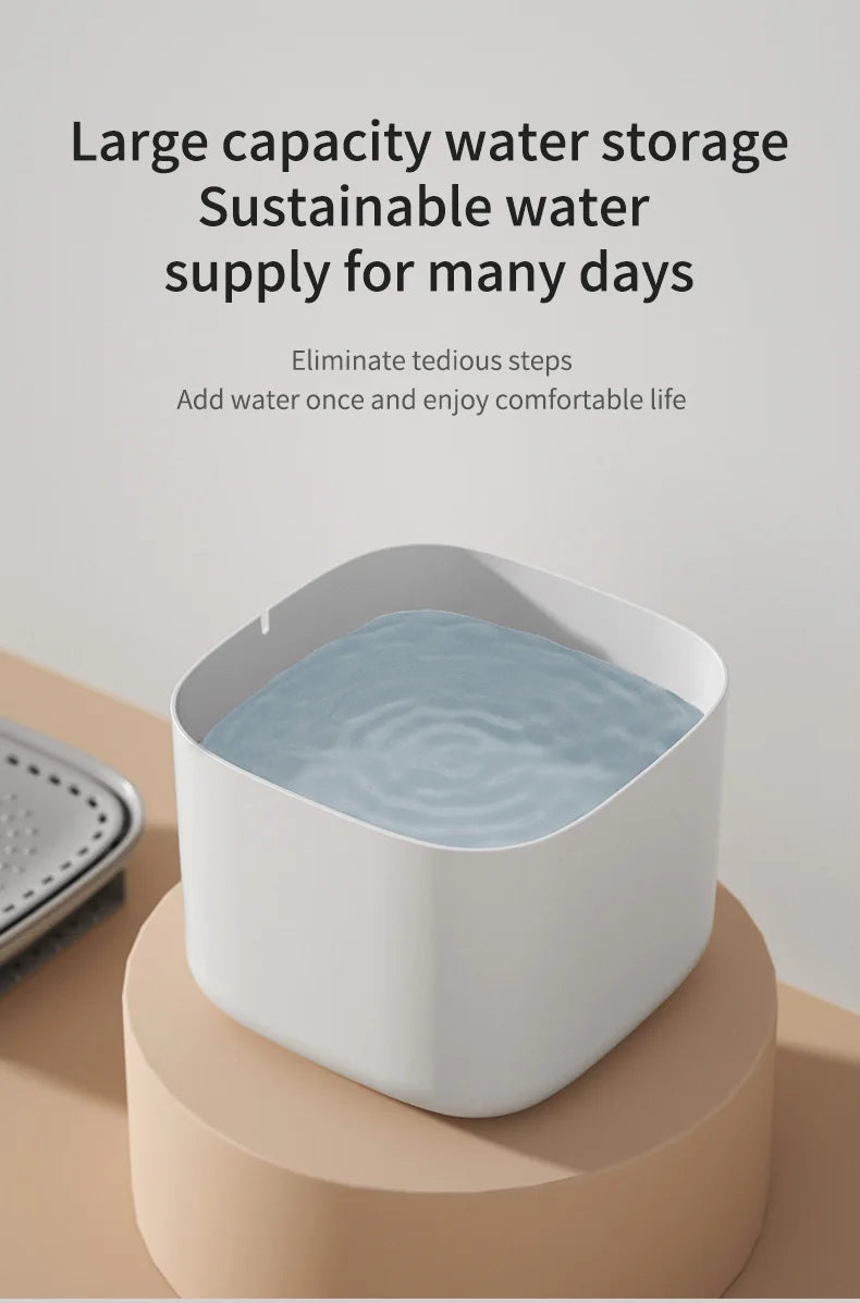 3L Cat Water Fountain Auto Recirculate Filter | Large Capacity | USB Electric Mute Cats Water Dispenser