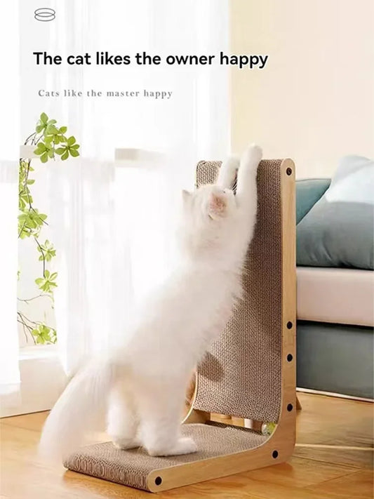 2pcs/6pcs L Shape, 23.6 Inch Indoor Cat Scratching Post, Protective Furniture Cardboard