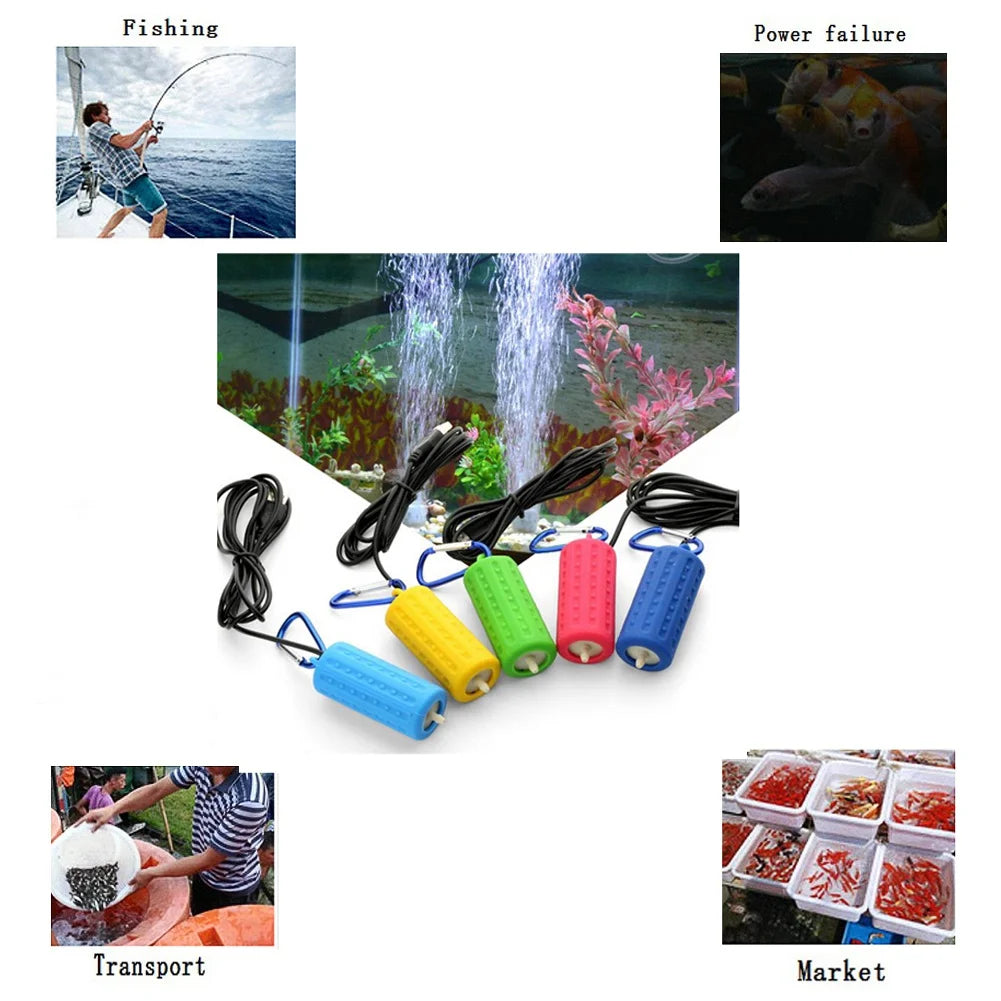 Aquarium Air Pump | Small USB Portable Motor | Energy Saving