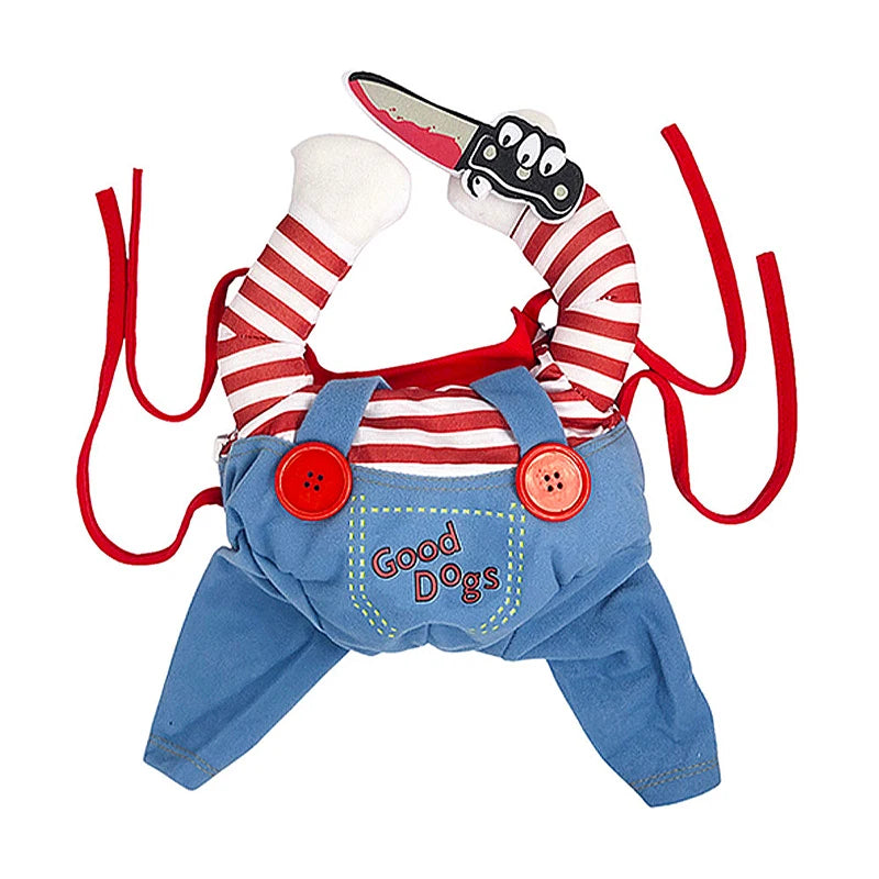 Halloween Cosplay Costumes For Small Medium Dog/ Cats Creative Pet Party Jumpsuits Soft Warm  Coat